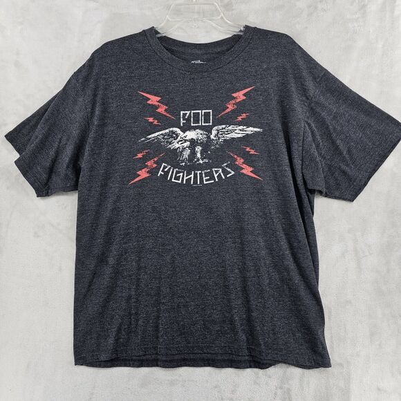Foo Fighters Shirt Mens Large Gray 2008 Eagle Concert Tour Rock Music Band Tee - Picture 1 of 6